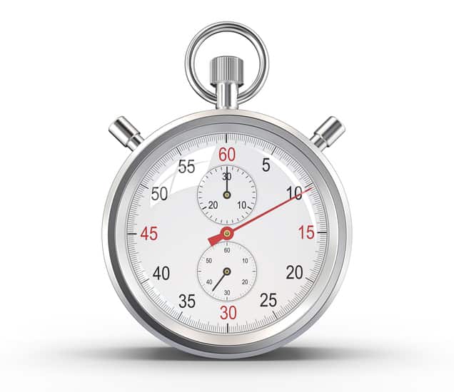Stop watch used in time management